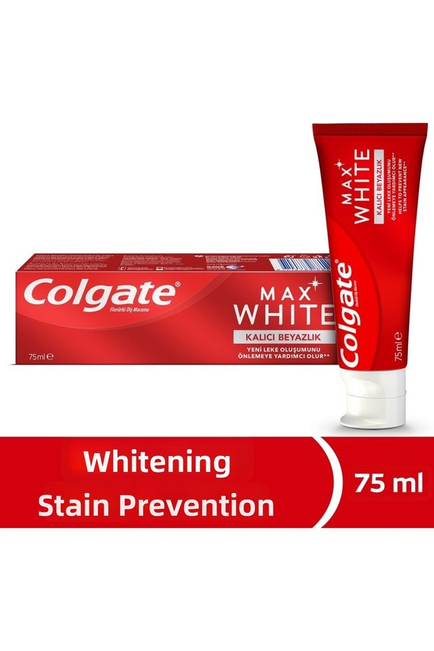 Max White Lasting White 75 ml Whitening Toothpaste with Anti-Stain Features