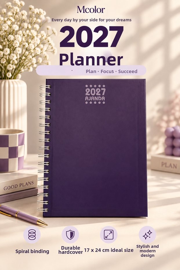 17X24 Spiral Annual Agenda Morci̇vert