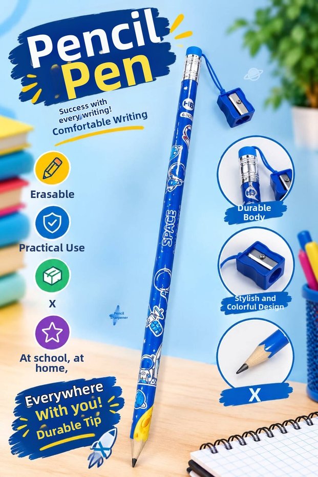 Sharpened Long Lead Pencil 39.5 cm