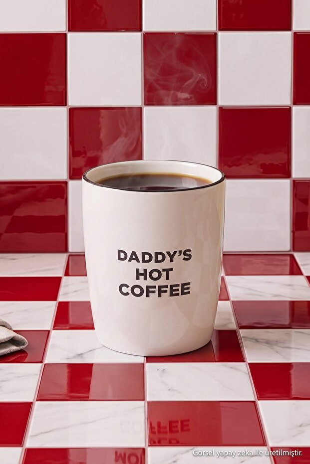 Daddy's Hot Coffee Handleless Mug Tphss26Up00027