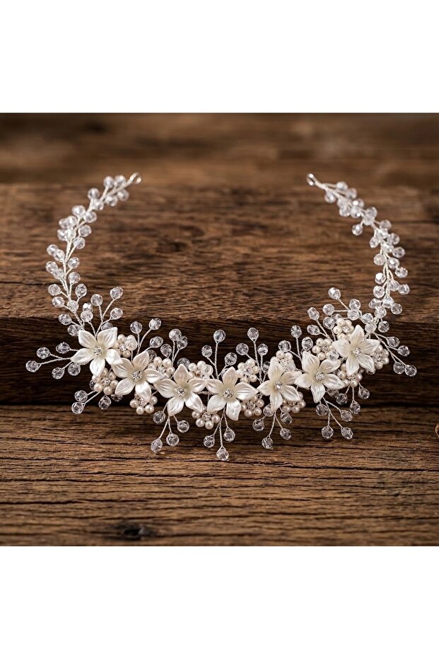 Bridal Tiara Hair Accessory Wedding Henna Nikah Engagement