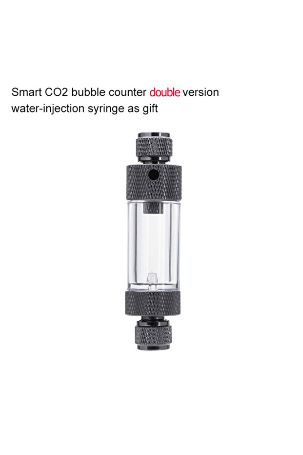 double head AQUAPRO CO2 Smart Bubble Counter Carbon Dioxide Bubbler Aquarium Accessories Fishing Tan