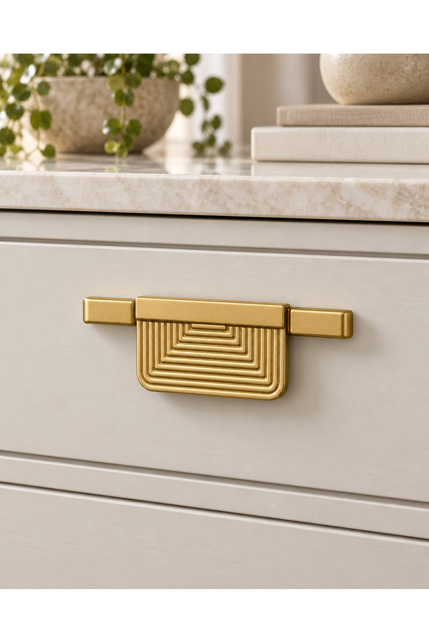 Vienna Modal Furniture Knob 96 mm - Matte Gold