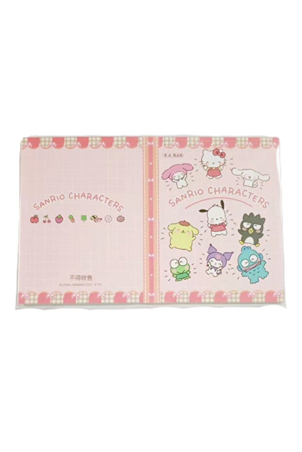 Cards Book(Pink) Original Box Card Sanrio Cute Anime Genuine Authorization Party Plan Characters Kur