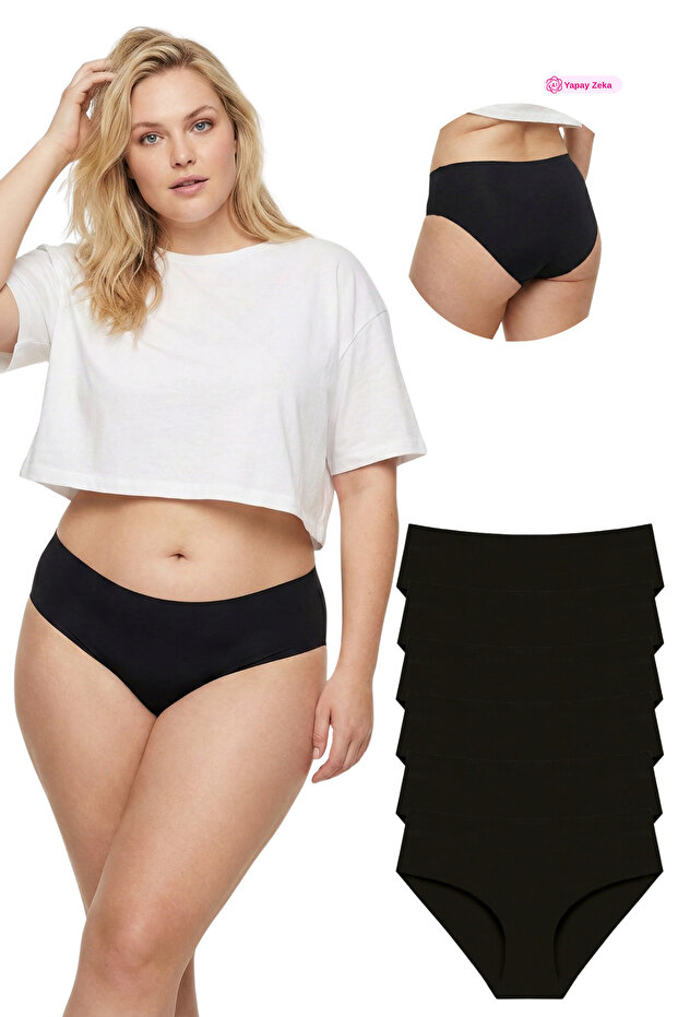307 Women's Seamless Laser Bato Pack of 6 Panties