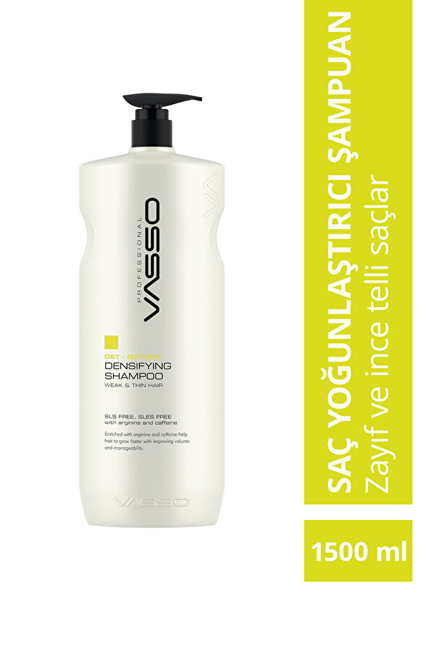Sulfate-Free and Salt-Free Volumizing and Strengthening Shampoo for Thin Strands and Weak Hair 1500 ml