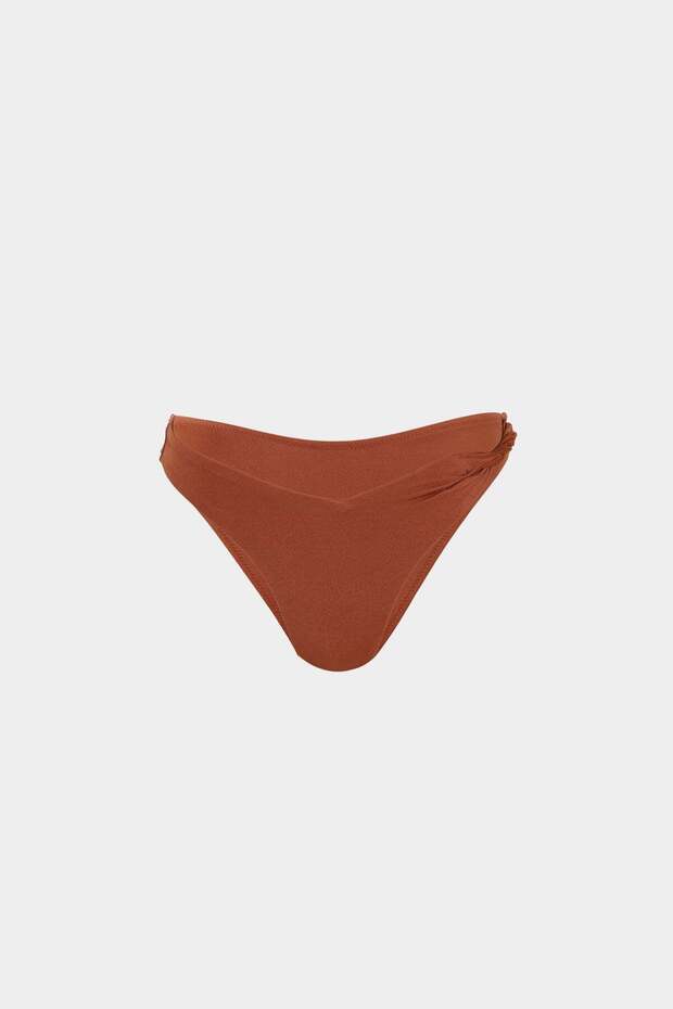 Premium Twisted Edge Detailed Frigg Fit Women's Bikini Bottom