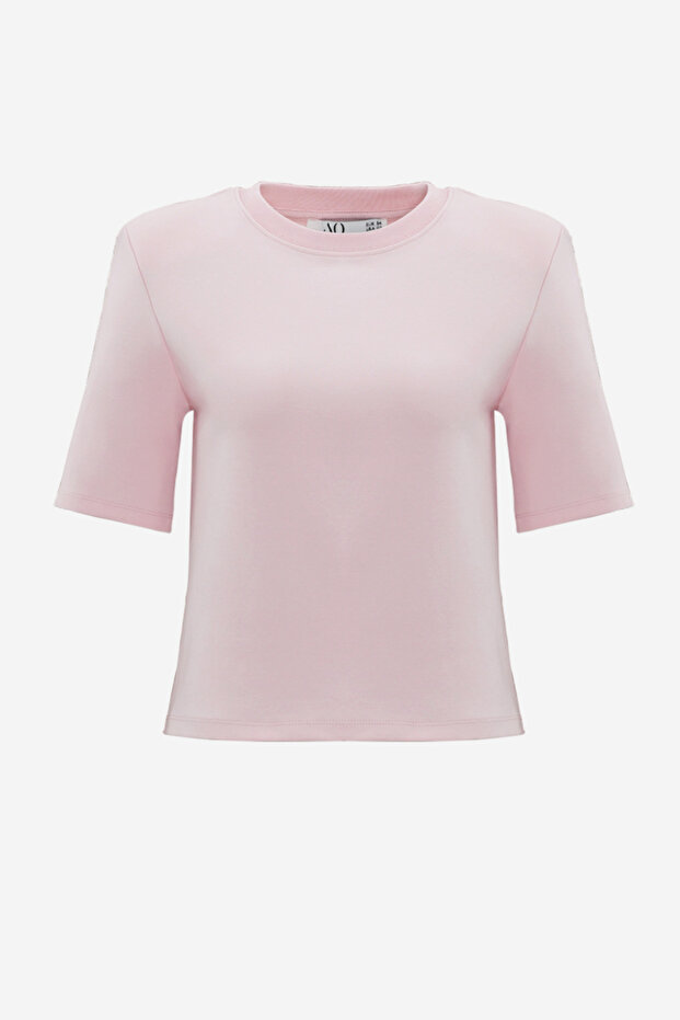 Women's Premium Cotton Short Sleeve Padded T-Shirt