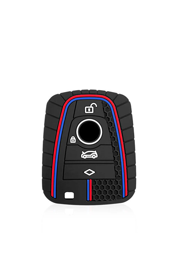 black 3 Buttons silicone car key cover case for BMW I3 I8 Series Keyless Remote key holder shell Car