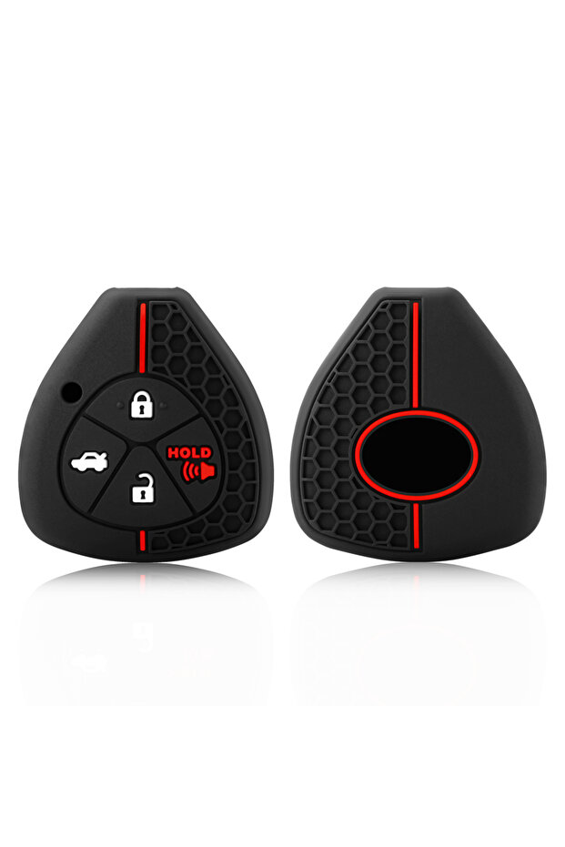 4 Buttons Silicone Car Remote Key Case Cover Shell Fob for Toyota Yaris/Vitz Auris Mk I Corolla Vers