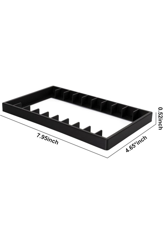 Black one size 【CM】1Pcs Black Plastic Cassette Tape Holder Box With Magnetic Closure Large Capacity