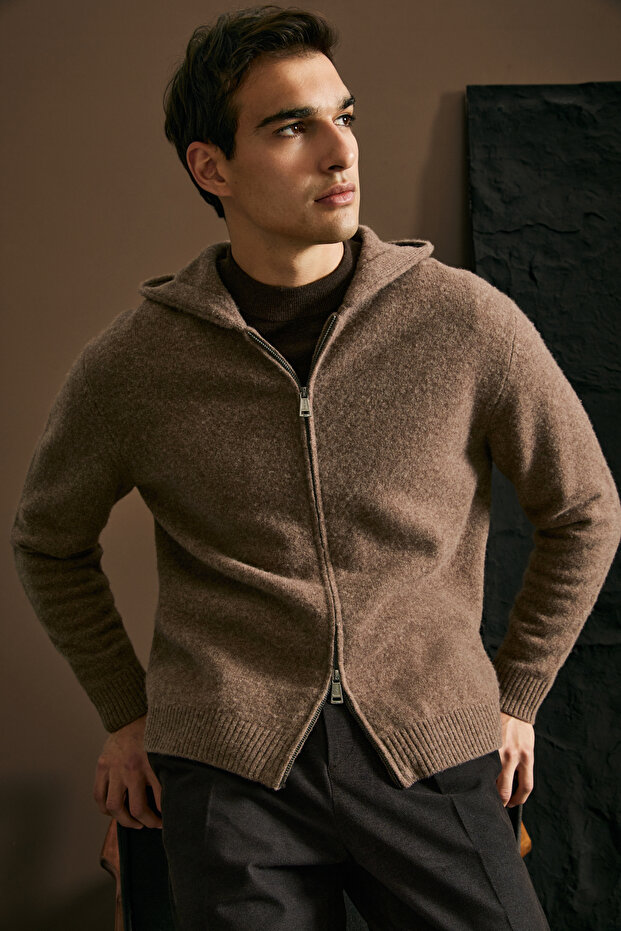 Diego Men's Cardigan Beige