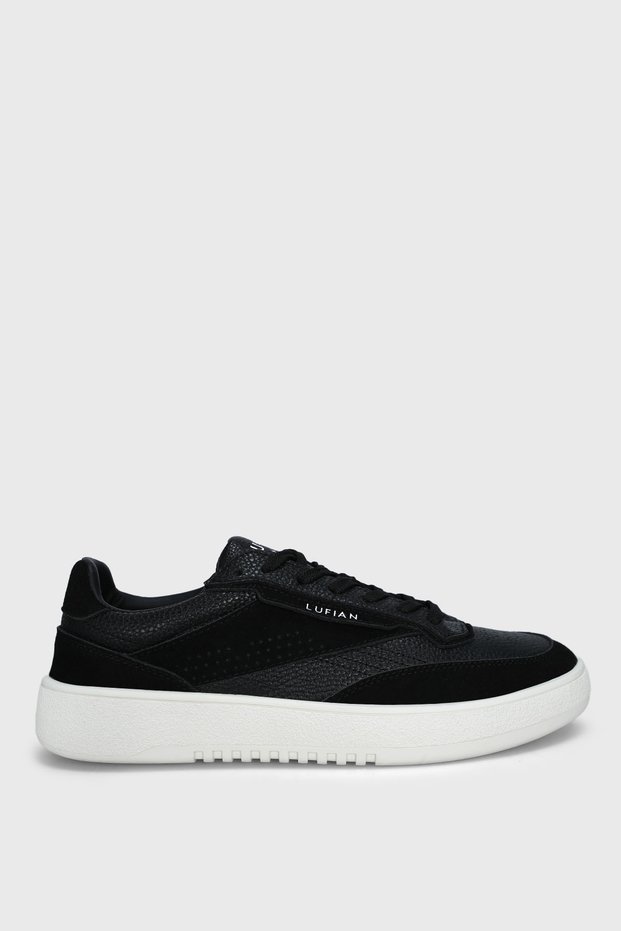 Isaac Men's Leather Sneaker Shoes Black
