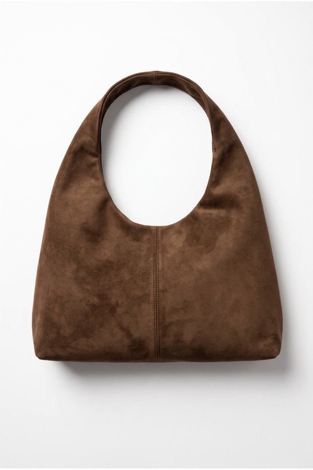 Brown Laym Model Suede Women's Shoulder Bag - Vintage Women's Shoulder Bag with Magnetic Closure