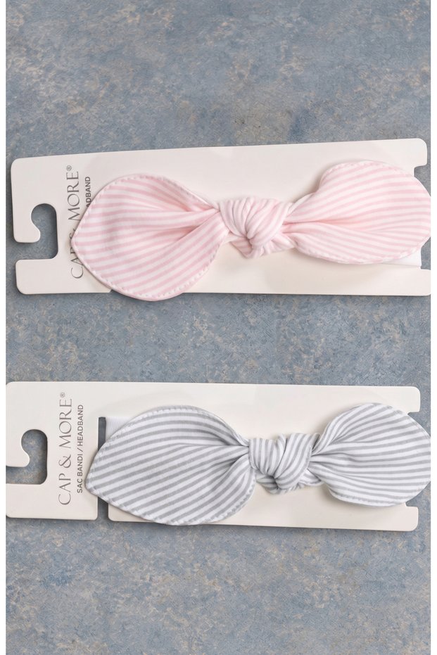 Striped Knotted Baby Hair Band Set of 4