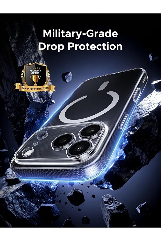 MagSafe Clear Case with Full Button Coverage for iPhone 17 Pro Max / 18 Pro Max