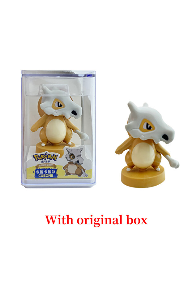 With box Pokemon figure 4 to 6 cm Pikachu Eevee Charmander Squirtle Bulbasaur Jigglypuff Cubone smal