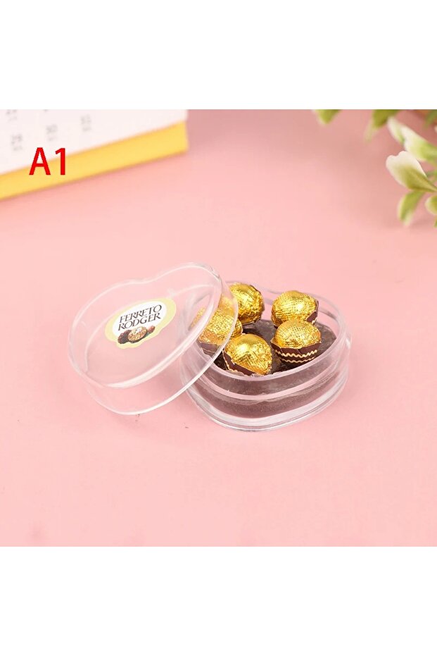 A1 1:12 Dollhouse miniture Chocolate Gift box Model Food Toy Kitchen Accessories