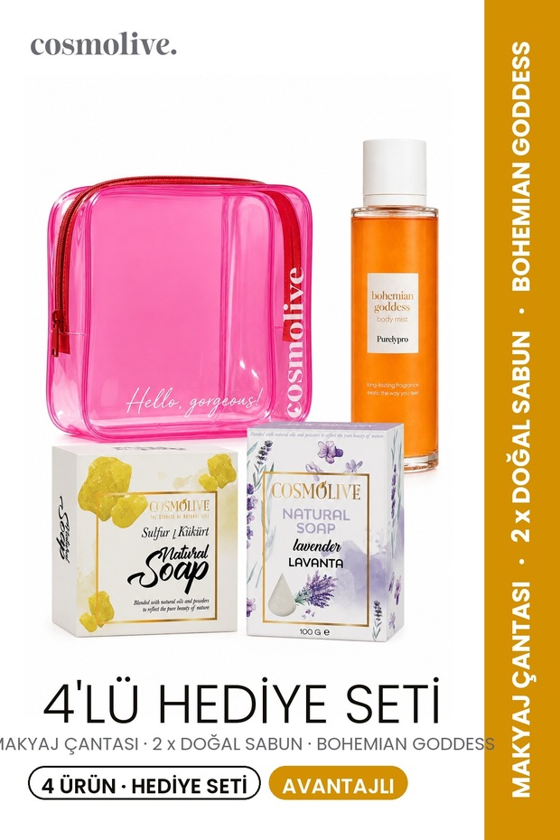 Makeup Pink & Hair & & Bohemian Goddes Mother's Day Gift Set
