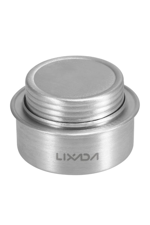 1PCS Camping Stove Portable Mini Aluminum Alloy Alcohol Stove with Lid Outdoor Camping Hiking Backpa