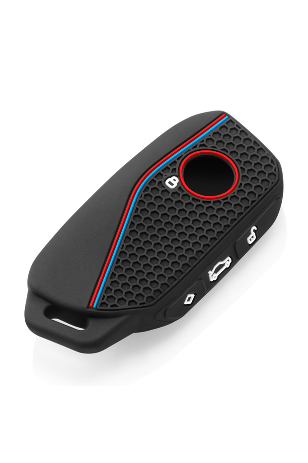 black For BMW Ix I4 X7 Xm X7 X6 X5 X1 IX1 X4M 2022 2023 3 Button Silicone Remote Key Fob Keychain Ri