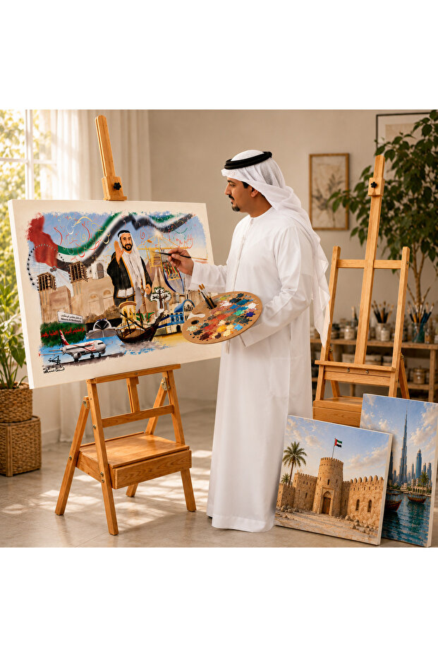 Professional Beech Wood Artist Easel with Drawer 3 Years , Create, Express & Bring Your Artistic Vision to Life, Adjustable, 20100240