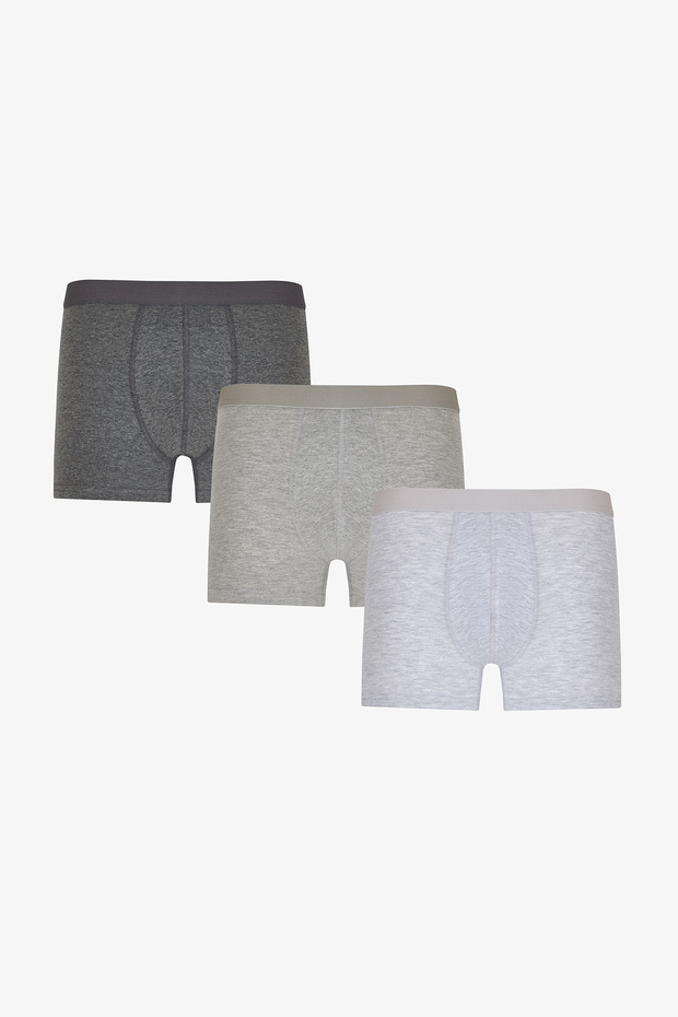 Men's Basic Gray 3-pack Boxer