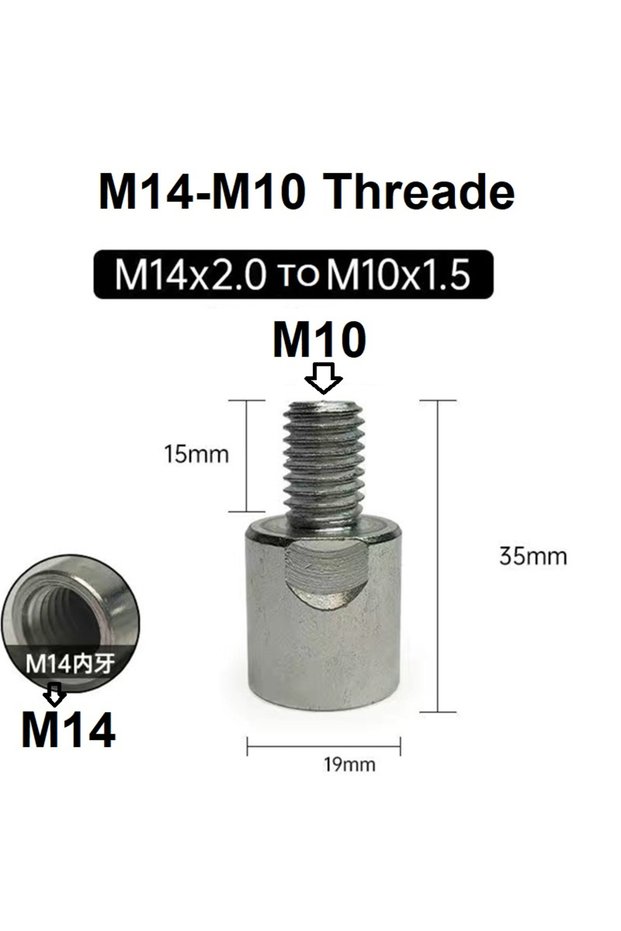 L35 M10 M14 Adapter Angle Grinder Polisher Interface Connector Thread Converter Screw 1 PC Connectin