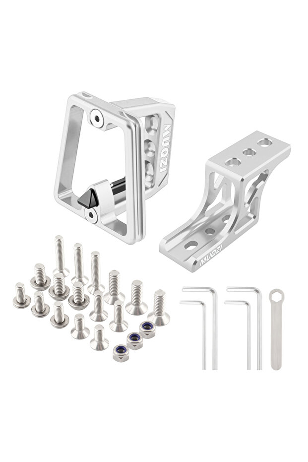 Silver Kit MUQZI Folding Bike Front Bag Carrier Raise Adapter Kit For Brompton Dahon Bike Bag