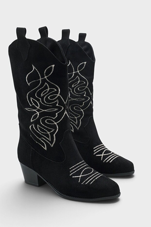 Women's Lepic Cowboy Boots - Black