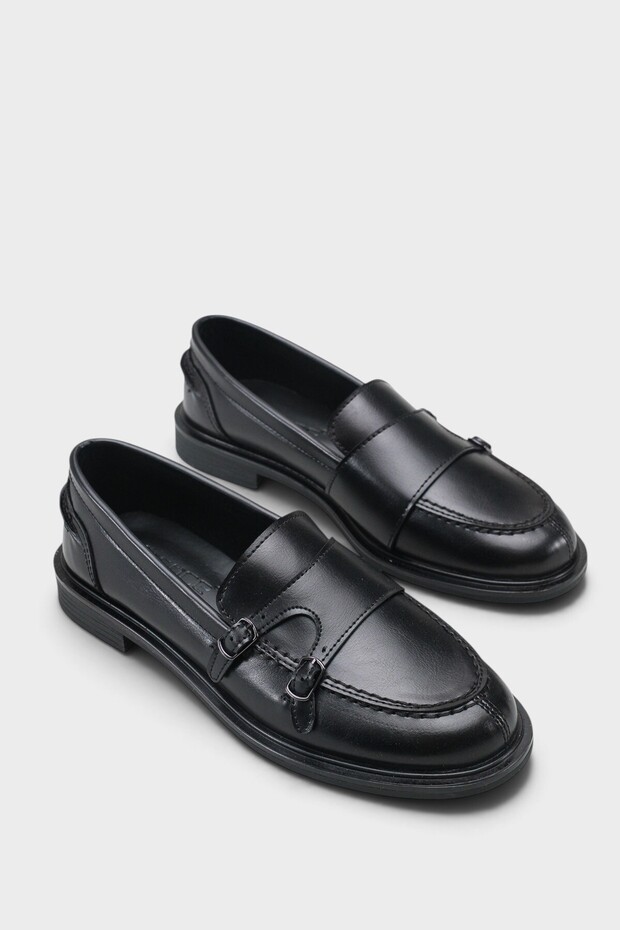 Stephine Double Buckle Women's Loafer Shoes