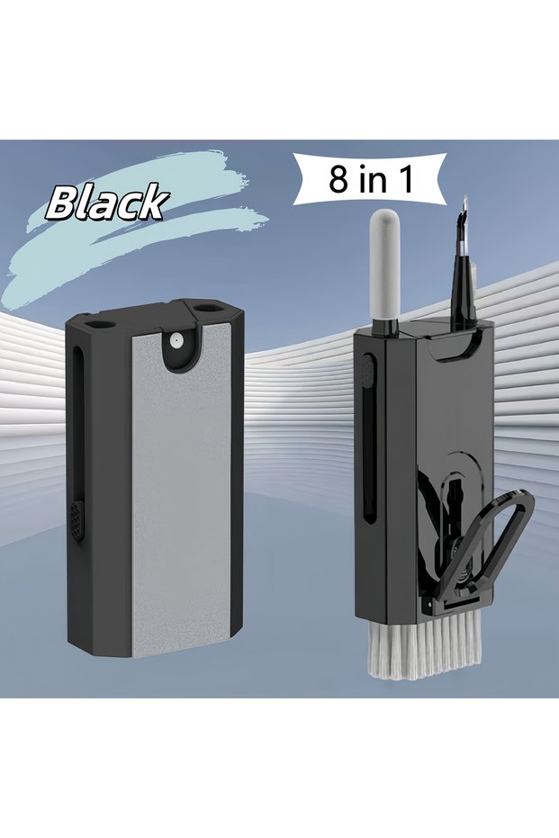 Black 2026 New 8 in 1 Electronics Cleaning Kit Keyboard Cleaner for Computer Laptop Phone AirPods He