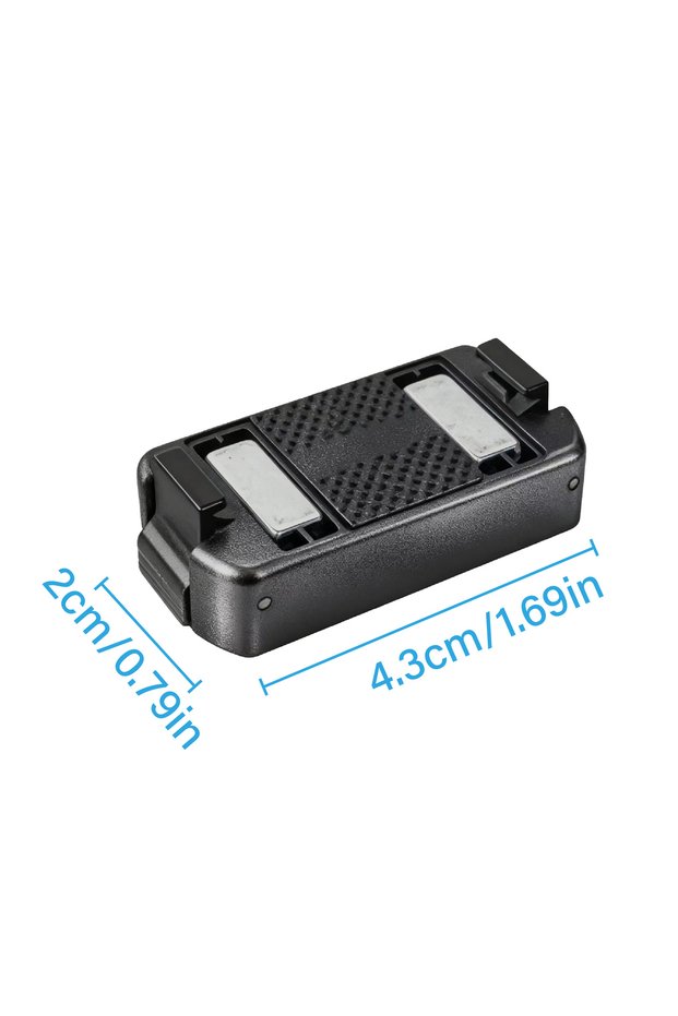 Black Magnetic Quick Release Adapter Mount for DJI OSMO 360 / Action 6/5/4/3, with 1/4 Screw Hole/Ad