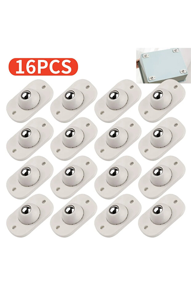 16pcs 4/8/20Pcs Self Adhesive Mute Ball universal wheel 4Beads Furniture Casters Wheels Stainless St