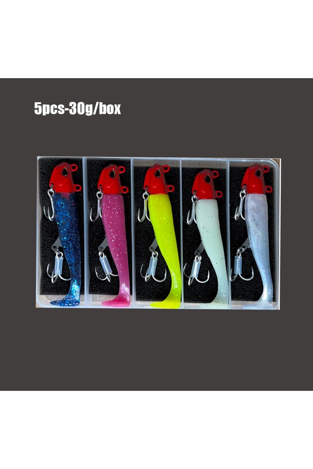 Z 5pcs 30g/111mm Artificial Bait Lumious/Glow Mackerel Sea Bass Snapper Fishing Lure Wobblers Swimba
