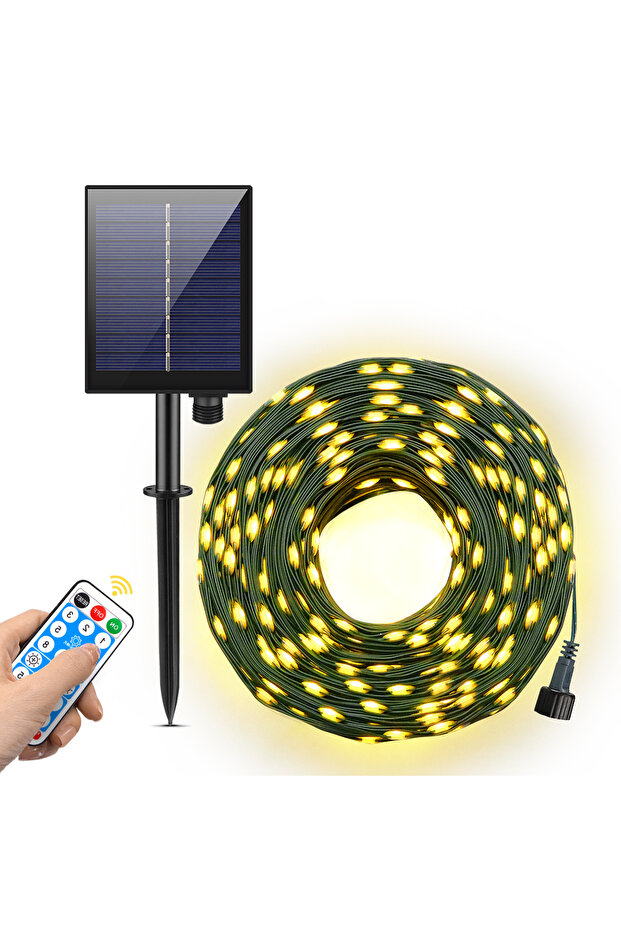 100M 800LEDS Warm White Green Environmentally Materials Outdoor LED Solar Lawn Lamp 10/20/50/100m Fa