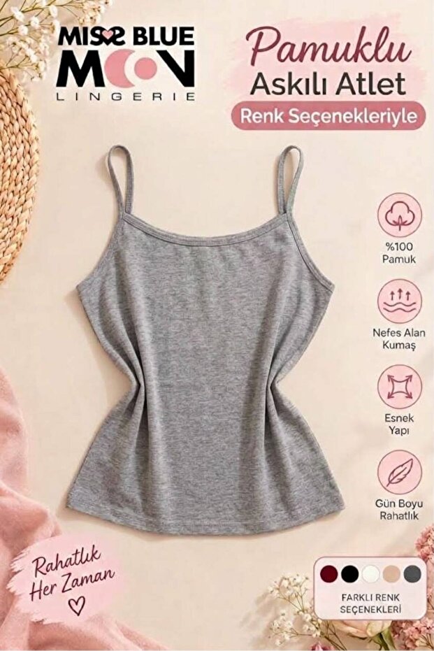Thin Strap Single Tank Top 8030