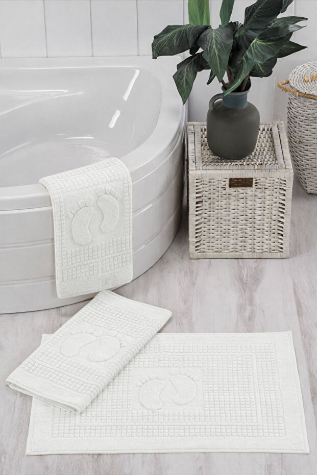 Lina Foot Towel (50X70 cm) Cream