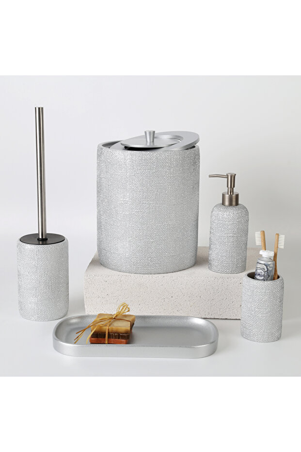 Natural Banyo Seti Gümüş