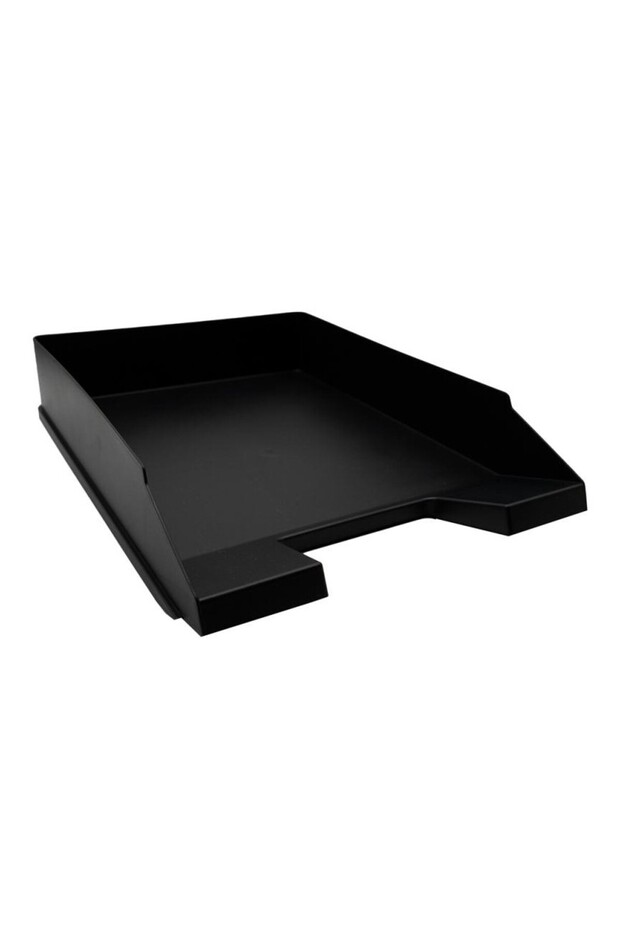 Tavă pentru documente din plastic negru