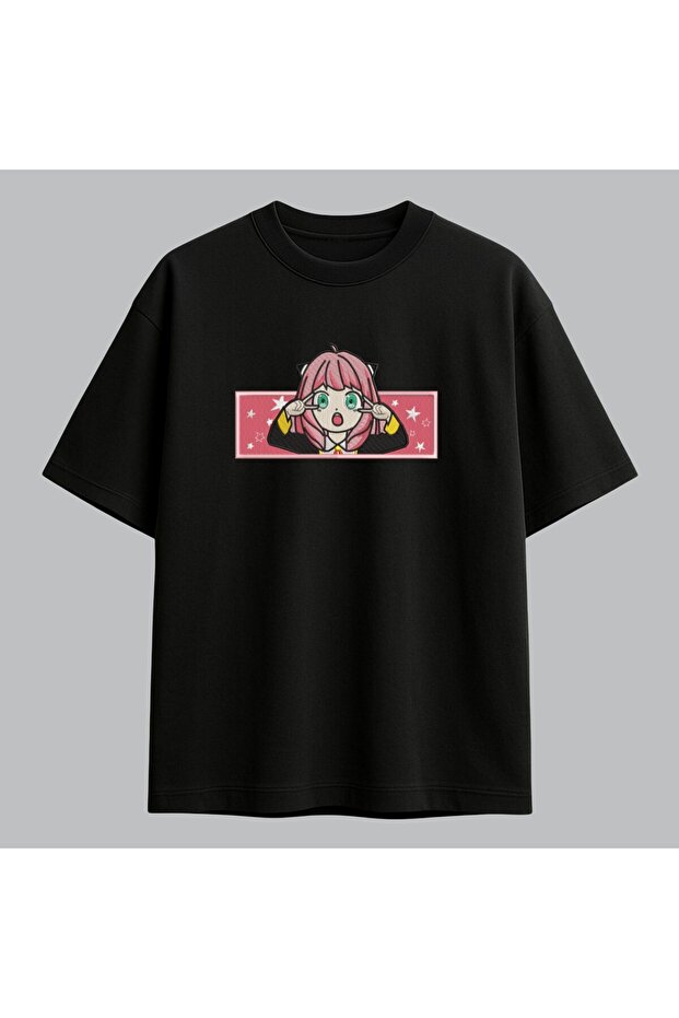 Anya Forger Spy X Family Anime Embroidered T-Shirt Unisex 100% Cotton