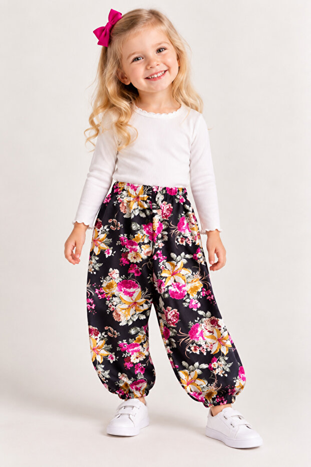 Girl's Elastic Viscose Local Style Shalwar
