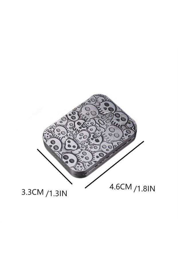 huiseGui 1pc Metal Fidget Toys - Metal Poker Push Card Fidget Slider Stress Relief Toy,Fidget Toy Ha