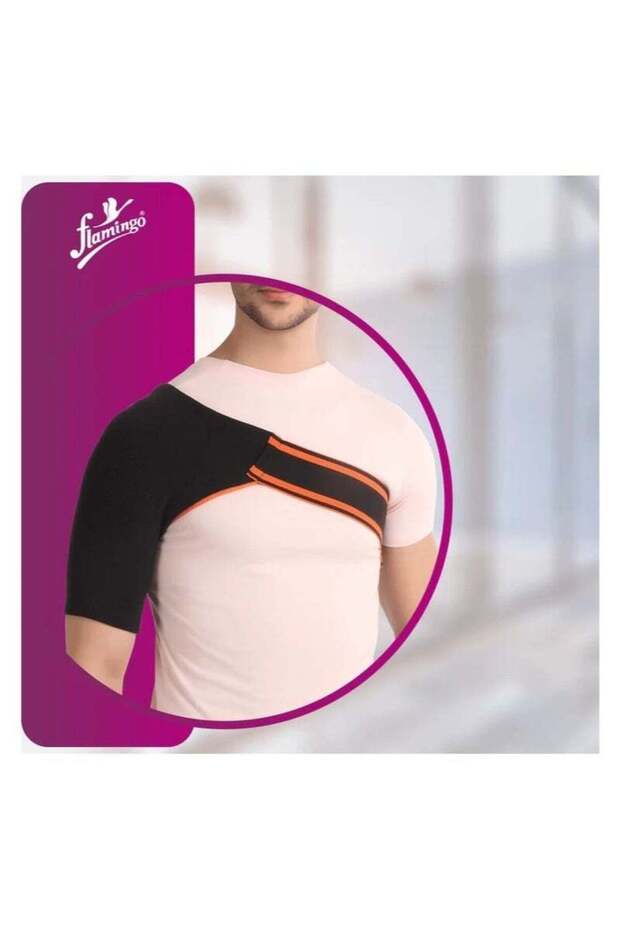 Shoulder Support, Size S, Black/Orange