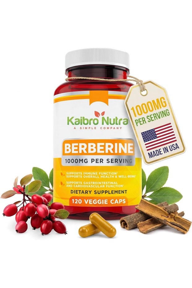 Kaibro Nutra Berberine HCL Supplement 1000mg | Immune System Support