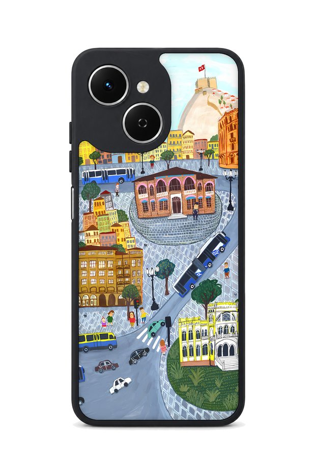 Spark 40C Compatible Ankara Castle Patterned Camera Protected Shockproof Case