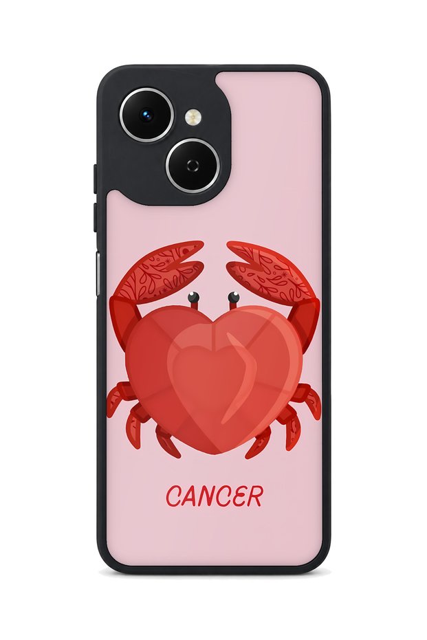 Spark 40C Compatible Shockproof Case with Crab Sign Pattern and Camera Protection