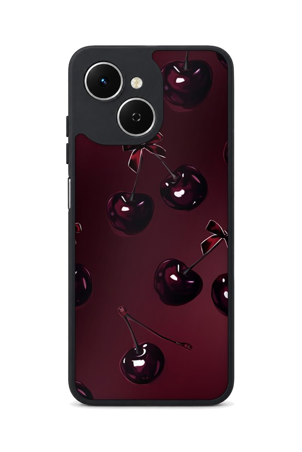 Spark 40C Compatible Dark Cherry Patterned Camera Protected Shockproof Case