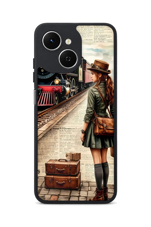 Spark 40C Compatible Steam Train Patterned Camera Protected Shockproof Case