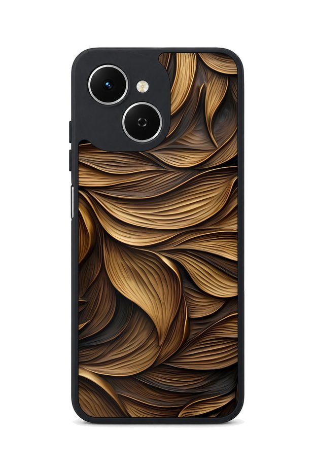 Spark 40C Compatible Gold Leaf Patterned Camera Protected Shockproof Case